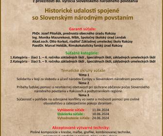 Vyhlásenie súťaže-Historické udalosti spojené so Slovenským národným povstaním 1